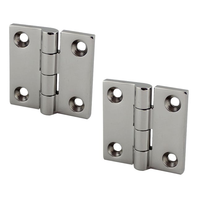 Pack of 2 Yacht Deck Door RV Hinge Stainless Hinges Replacing Part Window Hardware Repairing Accessory Boat Canoe Small