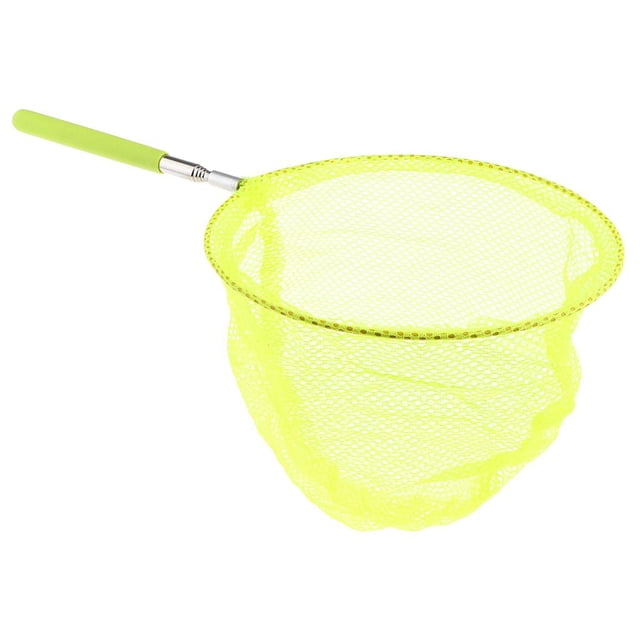 Tachiuwa Kids Catcher Net Telescopic Catching Mesh & Anti Slip Handle Outdoor Toy Yellow