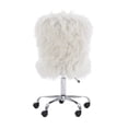 thumbnail image 2 of Cassia Faux Flokati Armless Office Chair, 2 of 9