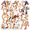 4A, variant on cartoon Giraffe Theme Stickers, Waterproof Giraffe Theme Sticker for Water Bottle Laptop Phone Cases Planner Skateboard Luggage Helmet Party Favor Decor, Ideal for Adults Teens Teacher Rewards