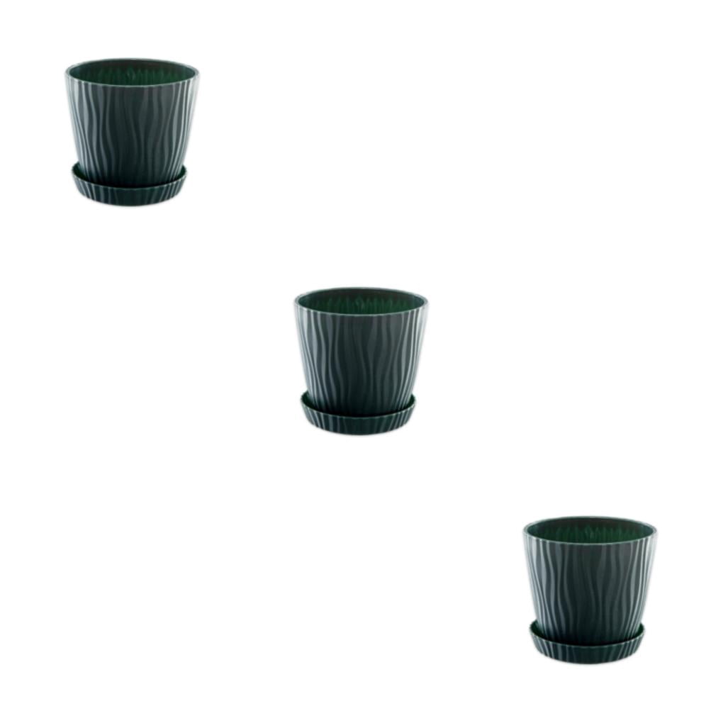 Baohd Space-efficient Planters For Small Spaces Indoor And Outdoor Easy To Maintain green S pot+S tray 3Set
