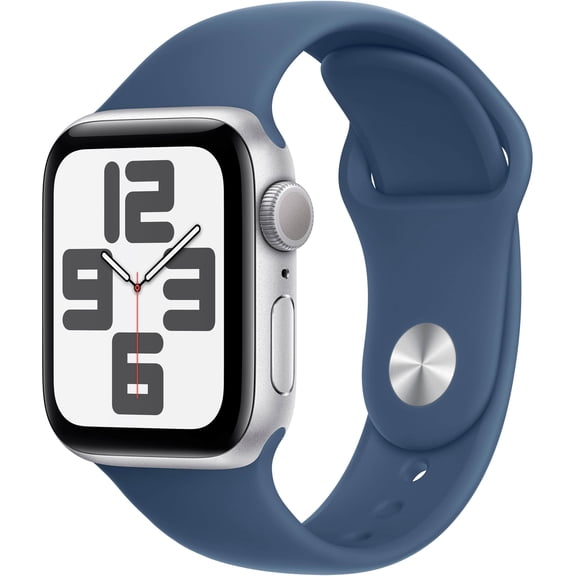 Remis à Neuf Apple Watch SE (2022) 2e Gén. 44 mm A2723 (GPS Seulement, Sans Cellulaire) Argent (Grade A)