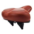 thumbnail image 4 of Wide Cruiser Bikes Saddle Shockproof Waterproof Seat Cushion Pad Brown, 4 of 8