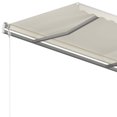 thumbnail image 5 of vidaXL Manual Retractable Awning with Posts 4x3 m Cream, 5 of 5