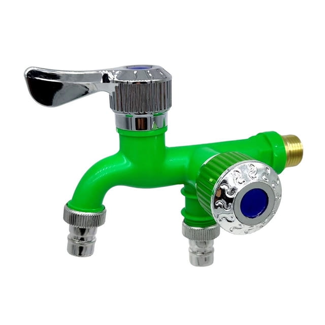 Washing Machine Faucet Bathroom Garden Laundry Washer Water Tap Temperature Resistant Plastic Splitter Sink Diverter Adapter Green