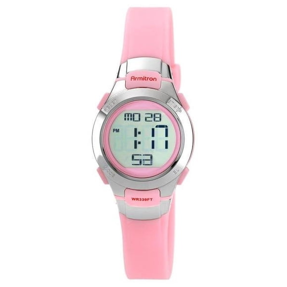 Armitron 45-7012PNK Montre Numérique pour Femmes à Bracelet Rose
