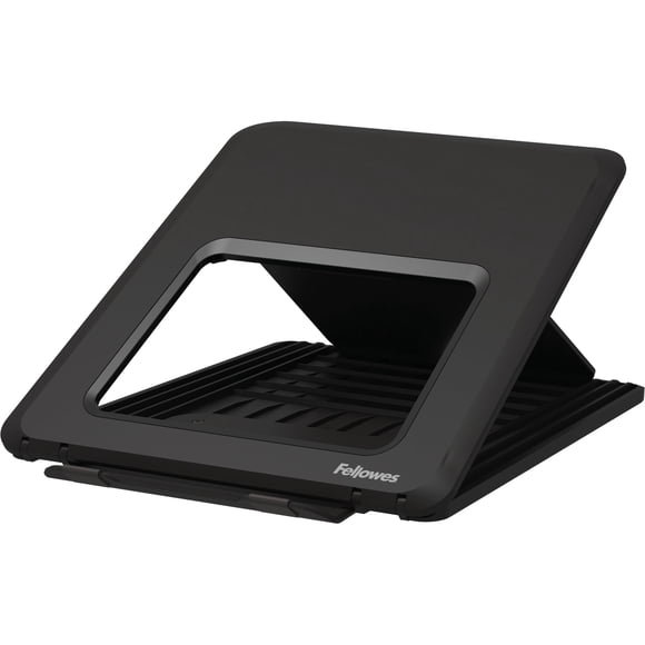 Fellowes Breyta™ Laptop Stand, a compact portable design.  Black.