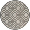 thumbnail image 1 of Safavieh Tapis Anthracite Intérieur Extérieur - Rond 7 Pieds10 Pouces, 1 of 1