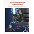 thumbnail image 4 of VEVOR Automatic Pool Cover Pump Submersible Swimming 1/2 HP 1600 GPH 25 ft Cord, 4 of 9