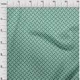 thumbnail image 3 of oneOone Cotton Cambric Green Fabric Geometrical Craft Projects Decor Fabric Printed By The Yard 56 Inch Wide, 3 of 4