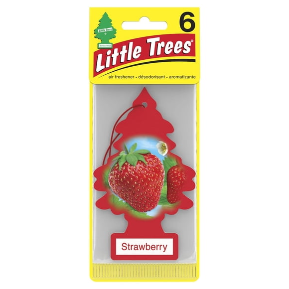 Assainisseur d'air LITTLE TREES Strawberry 6-Pack