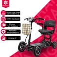 thumbnail image 3 of Electric Motorized Mobility Scooter for Adults, 3 Speed Options + Reverse Gear, Upgraded Wide Seat with Armrests - Matte Black, 3 of 12