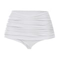 thumbnail image 4 of Women‘s Ruched Shirred Swim Shorts Quick Dry High Waist Tummy Control Summer Shorts Elastic Waistband Swimsuit Briefs, 4 of 7