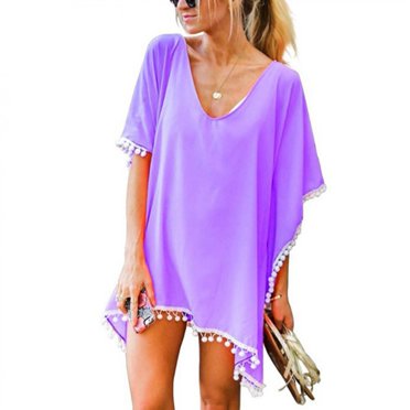 Pisexur Paréos en Crochet Chiffon à Franges pour Femmes, Cache-Maillot de Bain/bikini de Plage