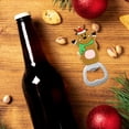 thumbnail image 1 of Ouvre-bouteille de Bière de Noël Dessin Animé Autocollant Magnétique pour Réfrigérateur Outil Ménager au Design Festif et en Acier Inoxydable, 1 of 6