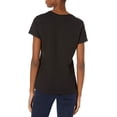 thumbnail image 4 of Hanes SL04 Womens Nano-T T-Shirt Size Large, Black, 4 of 4