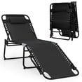 thumbnail image 1 of Costway Chaise Longue Pliante 16 Pouces Chaise Inclinable avec Dossier et Repose-Pieds Réglables, 1 of 10