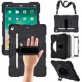 thumbnail image 1 of DEBGFS pour iPad Air 3 Étui iPad 10.5 2019 Étui avec Béquille Intégrée Robuste Ultra Résistant Antichoc Étui Hybride 3 Couches Étui Intégrale pour iPad Air 3rd / iPad Pro 10.5 Pouces, Noir, 1 of 10