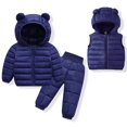 thumbnail image 2 of RXIRUCGD Boys' And Girls' Winter Lightweight Jacket Set( Navy, Size:0-1 Years ), 2 of 3