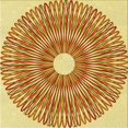thumbnail image 1 of Ahgly Company Tapis d'Intérieur Lavable en Machine Carré Transitionnel Acajou Brun, 4 Pieds Carré, 1 of 7
