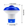 thumbnail image 3 of Lttoisl Distributeur Flottant de Produits Chimiques pour Piscine : Porte-Comprimés de Chlore pour Piscines Creusées et hors Terre - Facile à Utiliser, Distribution Uniforme, Design Vert (4.7 Pouces x 4.6 Pouces x 1.8 Pouces), 3 of 8