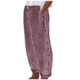 thumbnail image 1 of 2025 Femmes Été Robe à Rayures Imprimée Pantalon Extensible pour Femmes Affaires Décontracté Bouton Décontracté Polyvalent Ample Short pour Femmes Décontracté Été Combo Neuf Dixièmes, 1 of 5