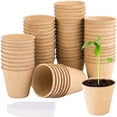 thumbnail image 3 of D Paper Biodegradable Pulp Seed Germination Pot 8X8Cm For Garden Planting Cultivation, 3 of 7