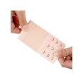 thumbnail image 5 of INSPIRE CHIC Women's Elastic Bra Hook Extensions 3 Rows 2 Pcs Black 1 and Skin Color, 5 of 5