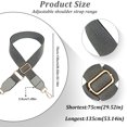 thumbnail image 2 of Baohd Sangle de Sac à Main Extensible et Résistante à l'Usure pour Sac à Bandoulière Sans Fil en Vrac Gris, 2 of 6