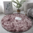 thumbnail image 1 of Cercle Rond Shaggy Tapis de Salon Chambre Tapis de Sol Antidérapant, 1 of 8