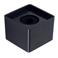 thumbnail image 3 of Milaget Portable Square Cube Shaped Interview Mic Microphone Flag Station Black 41mm, 3 of 9