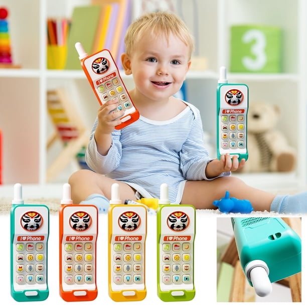 Gedourain Jouet de téléphone Fixe pour Enfants, Jeu de rôle éducati
