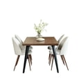 thumbnail image 4 of Homy Casa 5-Piece Dining Set, Faux Walnut Rectangular Table with Upholstered Chairs, 4 of 11