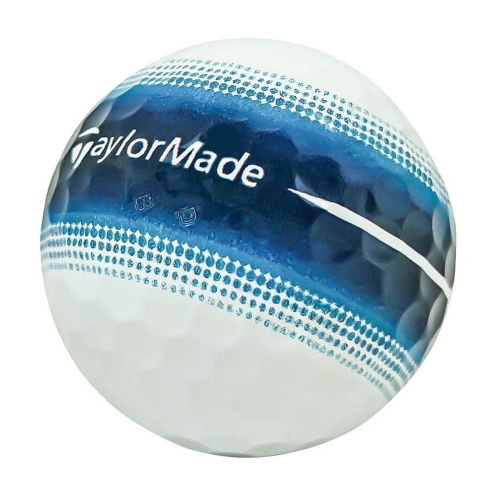 Mulligan - 12 balles de golf récupérées Taylormade Tour Response Stripe Pristine , bleues