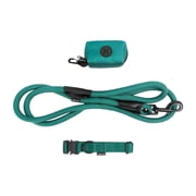 One Paw, Dog 3-Pack Collar Leash Set, With Bag Dispenser, Multiple Colors and Sizes