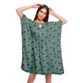 thumbnail image 1 of Moomaya Robe Courte de Caftan de Plage, Robe de Couverture Imprimée, Kaftan pour Femmes, Tenue de Plage, Couverture, 1 of 4