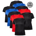 thumbnail image 1 of Blank Activewear Pack of 10 Women's T-Shirt, Quick Dry Performance fabric, 1 of 4
