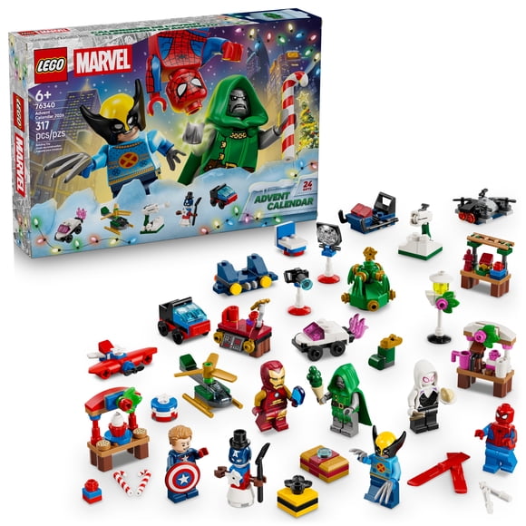 LEGO Marvel Le Calendrier de l’Avent 2026, Cadeau de Noël 76340
