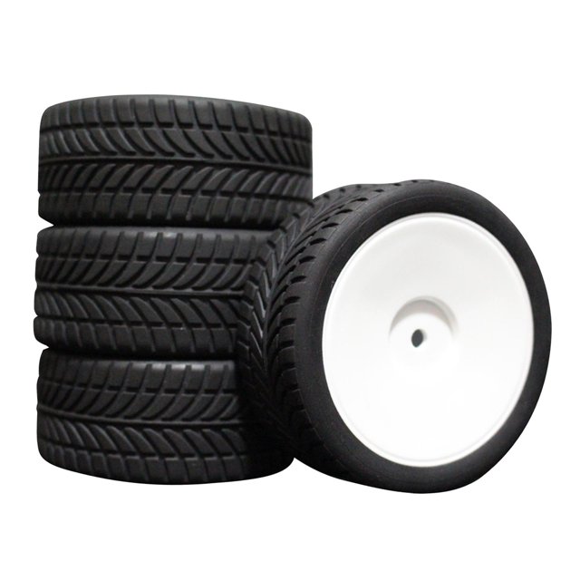 segolike 4Pack Plastic Wheel Tires HPI RC Car Parts Replacement 6085