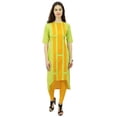 thumbnail image 2 of Phagun Tunique de Créateur en Coton Indien pour Femme, Ourlet Asymétrique, Kurti, Tenue Décontractée, Kurta, 2 of 7