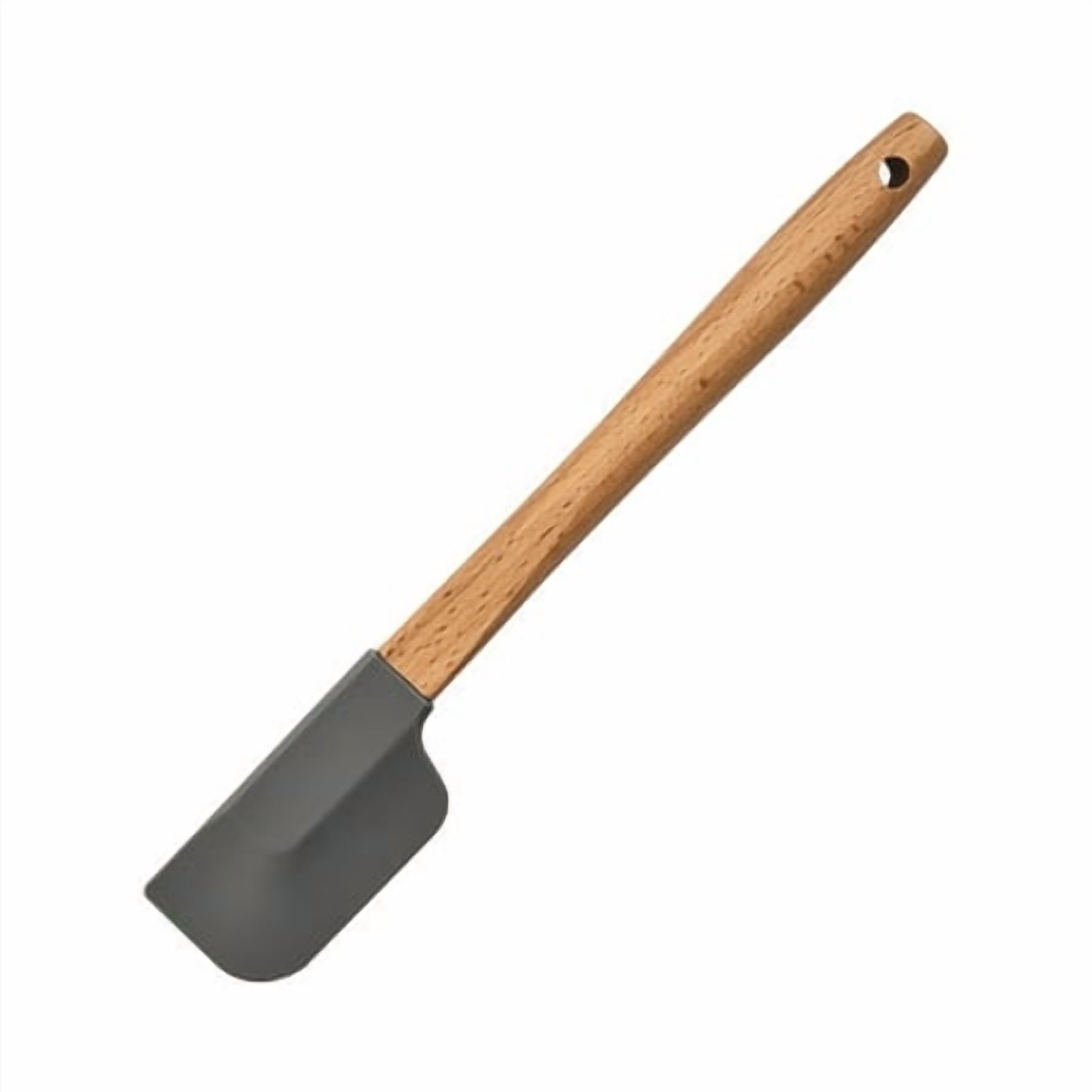 Round Wood Handle Silicone Spatula Household Mixing Scraper Kitchen Baking Cake Scraper Silicone Baking Mats Cookie Sheet Bakeware for Air Fryer Baking Sheet Set Baking Sheet with Rack Bakeware