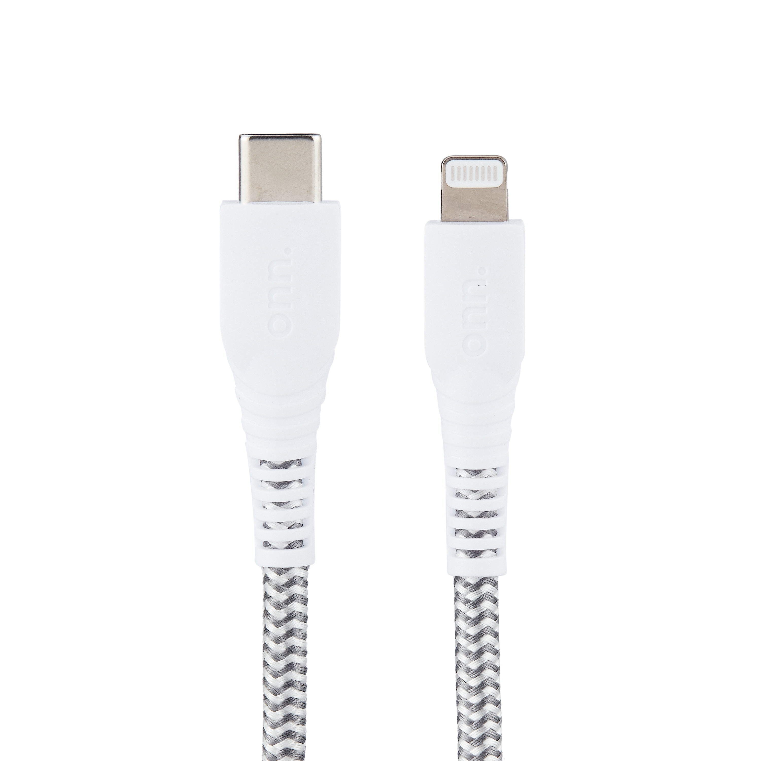 Onn. 6 FT./1.8 m USB-C to Lightning Braided Cable