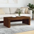 thumbnail image 1 of vidaXL Coffee Table Brown Oak 102x50x36 cm Engineered Wood, 1 of 5
