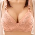 thumbnail image 1 of AherBiu Wireless Bras for Women Plus Size Comfort Soft Full Coverage High Support Push up Bralette Solid Color Bras, 1 of 7