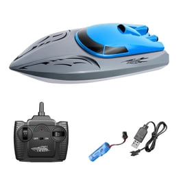 Requin Télécommande Jouet - Bateau RC 2.4 GHz rechargeable étanche sous-marine - Télécommande en forme de requin - pour Baignoire Cadeau Anniversaire Noël 6+ Ans