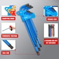 thumbnail image 2 of TOPEX 38Pcs Allen Key Set Hex Key Allen Wrench Folding Hex Key Ball End Metric/SAE/Star, 2 of 12