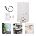 thumbnail image 2 of Chauffe-eau au Gaz Propane Sans Réservoir 8 L 16 KW GPL Chauffe-Eau Chaude Instantanée Affichage LED Extérieur Camping avec Pomme de Douche Trousse, 2 of 5