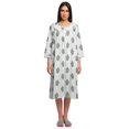 thumbnail image 1 of Moomaya Chemise de Nuit d'Allaitement en Coton Imprimée pour Femmes, 1 of 6