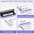 thumbnail image 3 of Phomemo M832 Portable Printers Wireless for Travel, Bluetooth Thermal Printer, Inkless Mobile Printer Support 8.5'' x 11'' & A4 Thermal Paper, Compatible with iPhone Android Laptop for Office Car Home, 3 of 9