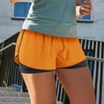thumbnail image 3 of Plebaso Women's 2 in 1 Running Shorts Elastic Waist Drawstring Athletic Shorts Lightweight Workout Shorts, 3 of 6